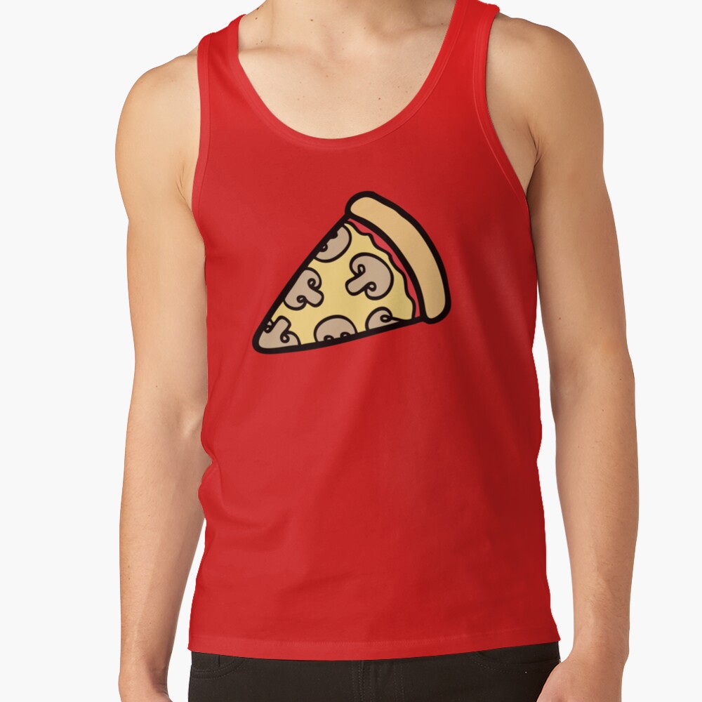 Mushroom Pizza Pattern Tank Top