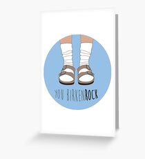 Tarjeta de felicitación Birken-rock