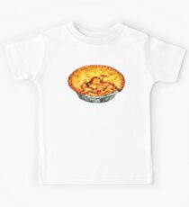 Huhn-Topf-Kuchen-Muster Kinder T-Shirt