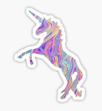 Rainbow Oil Spill Unicorn Tumblr Sticker