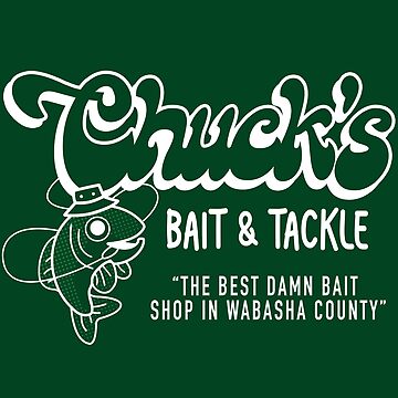 Chuck's Bait Shop Sticker for Sale by CMGMarketing