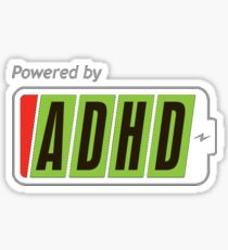 Powered By ADHD Sticker