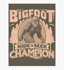 Bigfoot - Hide & Seek Champion Photographic Print