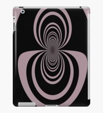 Black lavender mirror image abstract iPad Case/Skin