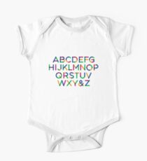 Alphabet multi One Piece - Short Sleeve