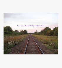 Railway Journey Inspiration Photographic Print