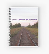 Railway Journey Inspiration Spiral Notebook