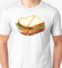Ham Sandwich Pattern Unisex T-Shirt