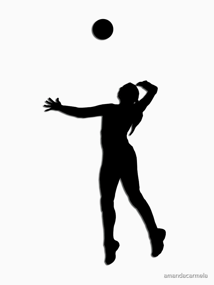 Download "Volleyball Jump Serve Silhouette" T-shirt by ...