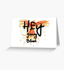Phoenix - Fall Out Boy "Hey Junge Blut" Design Grußkarte