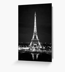 Eiffel Tower At Night Greeting Card
