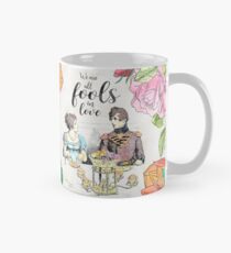 Taza clásica Orgullo y prejuicio - tontos enamorados