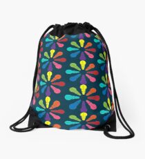 Color: Hippo Rainbow Pinwheel Drawstring Bag