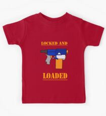 NERF TOY DESIGN - gesperrt und geladen Kinder T-Shirt