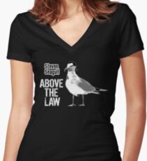 Steven Seagull über dem Gesetz - lustige T-Shirts Shirt mit V-Ausschnitt