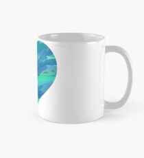 blank cool colored heart Mug