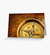 Compass for a captain Greeting Card