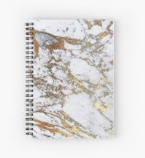 Golden marble Spiral Notebook