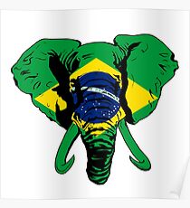 Elephant Brazil Poster