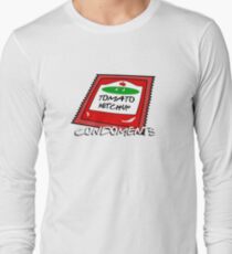Condoments #1 - Tomato Ketchup Long Sleeve T-Shirt
