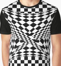 Twisted Checkers Graphic T-Shirt