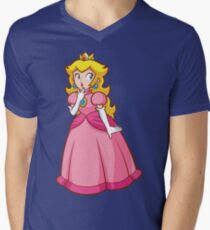 Princess Peach! - Surprised Men's V-Neck T-Shirt