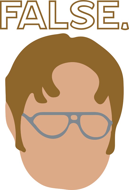 "Dwight False Sticker" Stickers by Lauren Glynn Redbubble