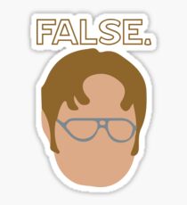 Dwight falscher Aufkleber Sticker