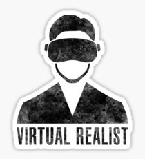 Virtual Realist - Black Dirty Sticker