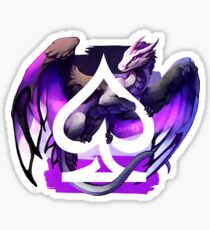 Asexual Pride Dragon Sticker