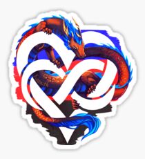 Polyamory Pride Dragon Sticker