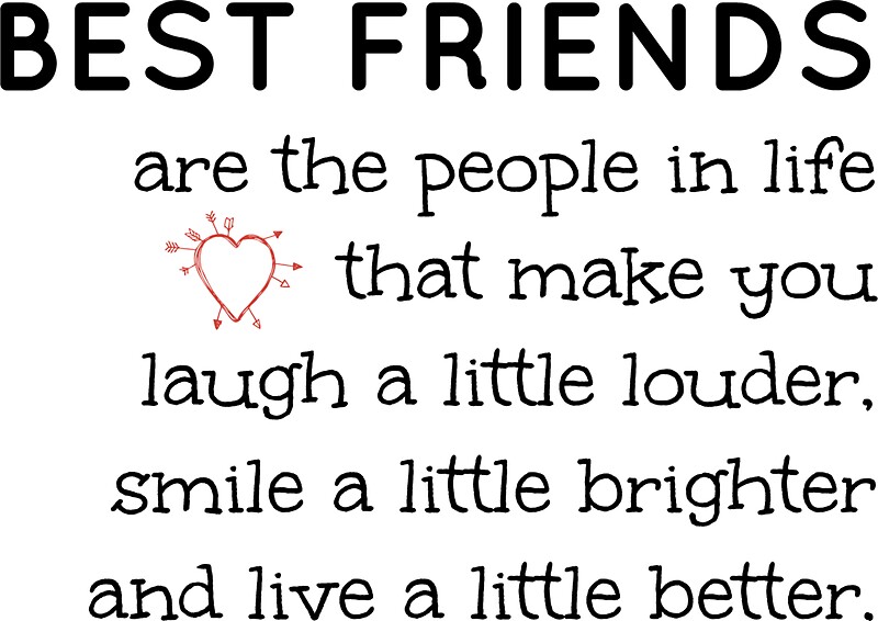 "Best Friend quote" Stickers by imagination-xox | Redbubble