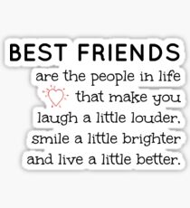 Best Friend quote Sticker