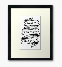 Duchovny Inspired (L) Framed Print