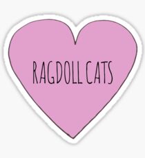 Ragdoll cat love Sticker