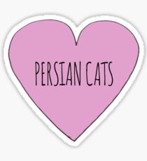 Pegatina Persa Cat Love