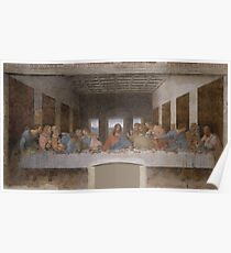 Ikonisches Leonardo Da Vinci Letztes Abendessen Poster
