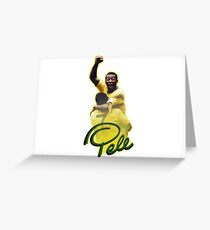 Pele Weltcup Brasilien Grußkarte