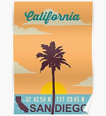 San Diego - California. Poster