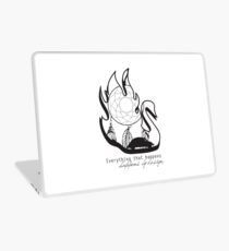 Swanfire - With Quote (Neal & Emma, Once Upon a Time) Laptop Skin