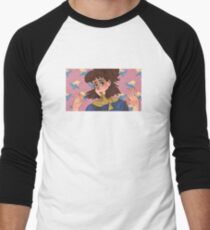 Doki Doki no Disco Men's Baseball ¾ T-Shirt