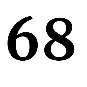 Number 68