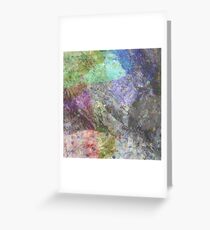 Multi Coloured Abstract Painting Greeting Card