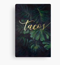 Tacos in the Tropics Canvas Print