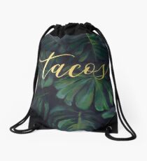 Tacos in the Tropics Drawstring Bag
