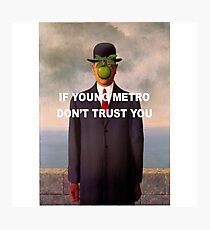 Young Metro - The Son of Man Photographic Print