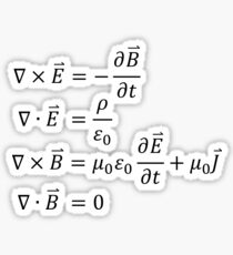 Maxwell's Equations Sticker