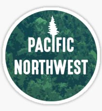 Pacific Northwest | Forest Circle Sticker