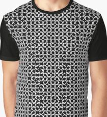 White and Black Graphic T-Shirt