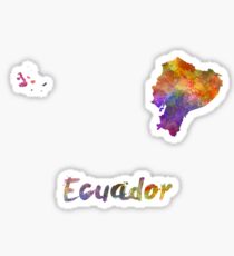 Ecuador in watercolor Sticker